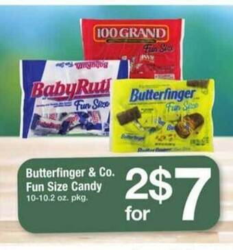 ACME Butterfinger & co. fun size candy offer