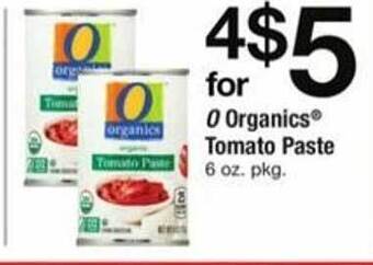 ACME O organics tomato paste offer