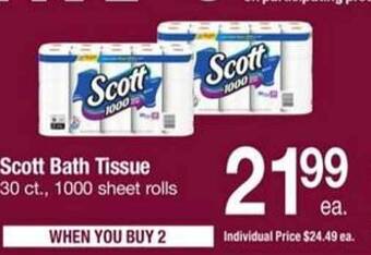 ACME Scott bath tissue offer