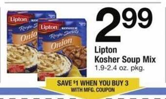 ACME Lipton kosher soup mix offer
