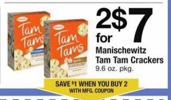ACME Manischewitz tam tam crackers offer