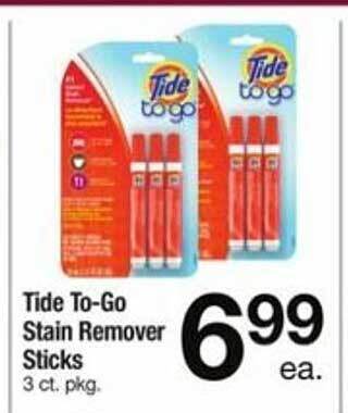 ACME Tide to-go stain remover sticks offer