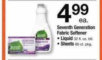 ACME Seventh generation fabric softener offer