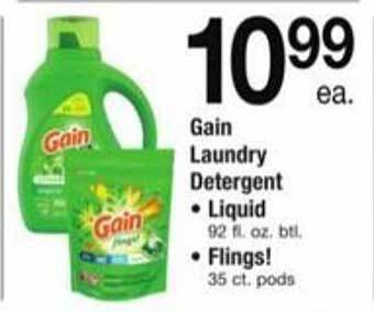 ACME Gain laundry detergent offer
