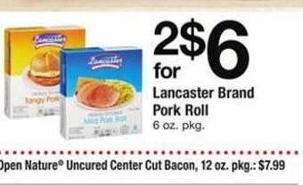 ACME Lancaster brand pork roll offer