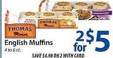 ACME Thomas english muffins offer