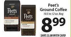 ACME Peet's ground coffee offer