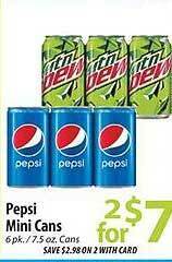 ACME Pepsi mini cans offer