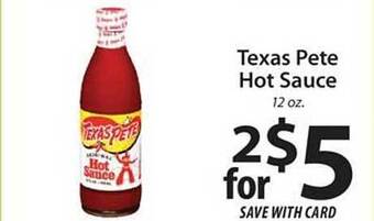 ACME Texas pete hot sauce offer