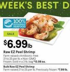 Bel Air Markets Raw ez peel shrimp offer