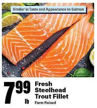 Big Y Fresh steelhead trout fillet offer