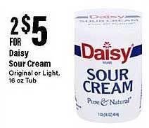 Big Y Daisy sour cream offer