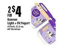 Dannon light + fit yogurt