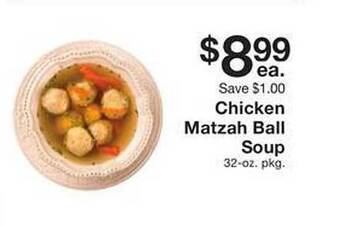 Fairway Store Market Chicken matzah ball soup offer