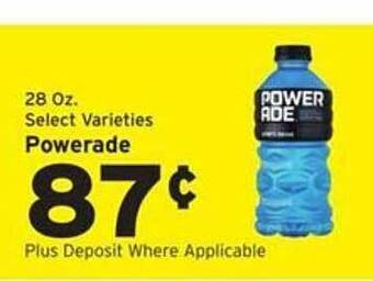 Hannaford Powerade offer