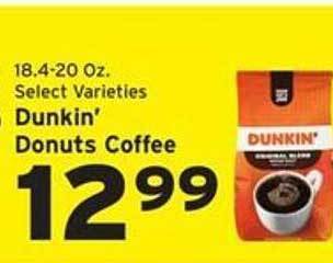 Hannaford Dunkin' donuts coffee offer