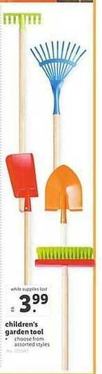 Lidl Children's garden tool offer