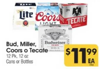 Los Altos Ranch Market Bud miller coors o tecate offer