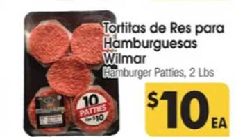 Los Altos Ranch Market Tortitas de res para hamburguesas wilmar offer