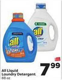 Weis Markets All liquid laundry detergent offer