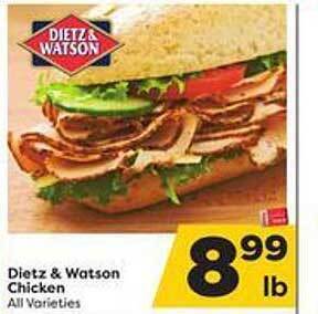 Weis Markets Dietz & watson chicken offer