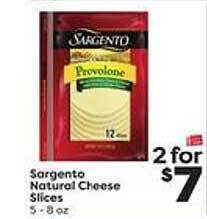 Weis Markets Sargento natural cheese slices offer
