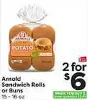 Weis Markets Arnold sandwich rolls or buns offer