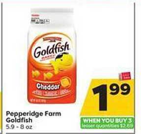 Weis Markets Pepperidge farm goldfish offer