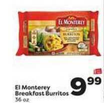 Weis Markets El monterey breakfast burritos offer