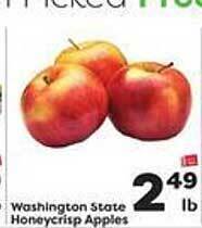 Weis Markets Washington state honeycrisp apples offer