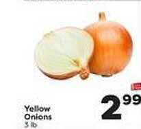 Weis Markets Yellow onions offer