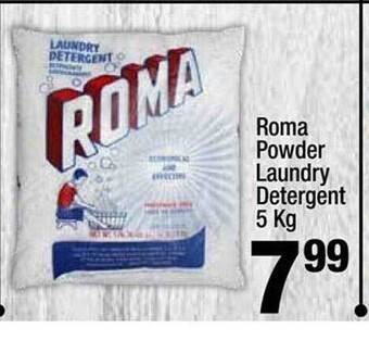 Super King Markets Roma powder laundry detergent offer
