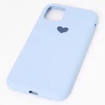Claire's Baby blue heart phone case - fits iphone 11 offer