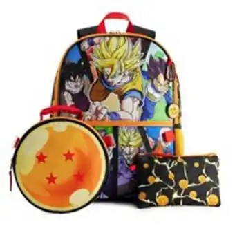 Kohl's Dragonball z 5-piece backpack set offer