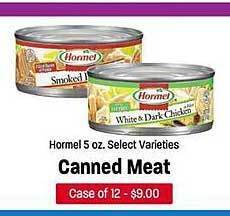 Maceys Hormel select varieties canned meat offer