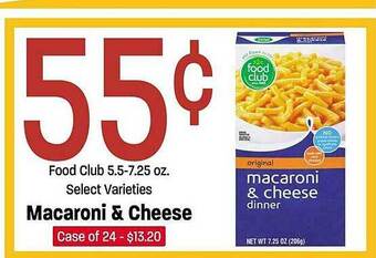 Maceys Food club macaroni & cheese offer