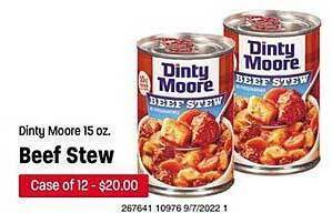 Maceys Dinty moore beef stew offer