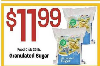 Maceys Food club granulated sugar offer