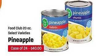 Maceys Food club pineapple offer