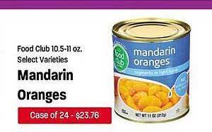 Maceys Food club mandarin oranges offer