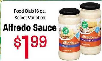Maceys Food club alfredo sauce offer