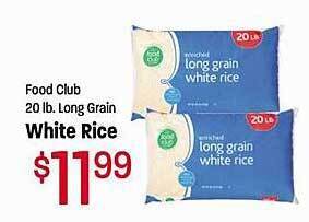 Maceys Food club long grain white rice offer
