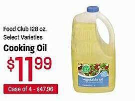 Maceys Food club cooking oil offer