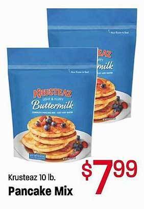 Maceys Krusteaz pancake mix offer