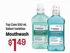 Maceys Top care mouthwash offer