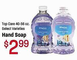 Maceys Top care hand soap offer