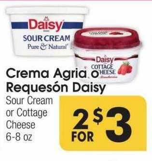 Cardenas Crema agria o requesón daisy offer
