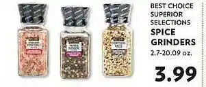 Reasors Best choice supeiror selections spice grinders offer