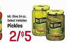 Maceys Mt. olive pickles offer