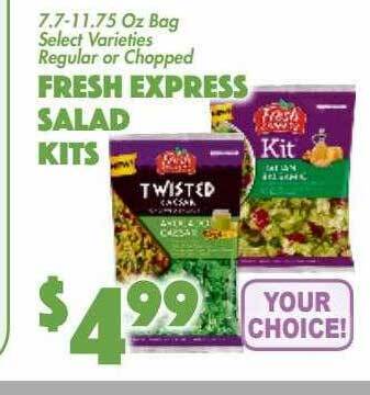 The Food Emporium Fresh express salad kits offer